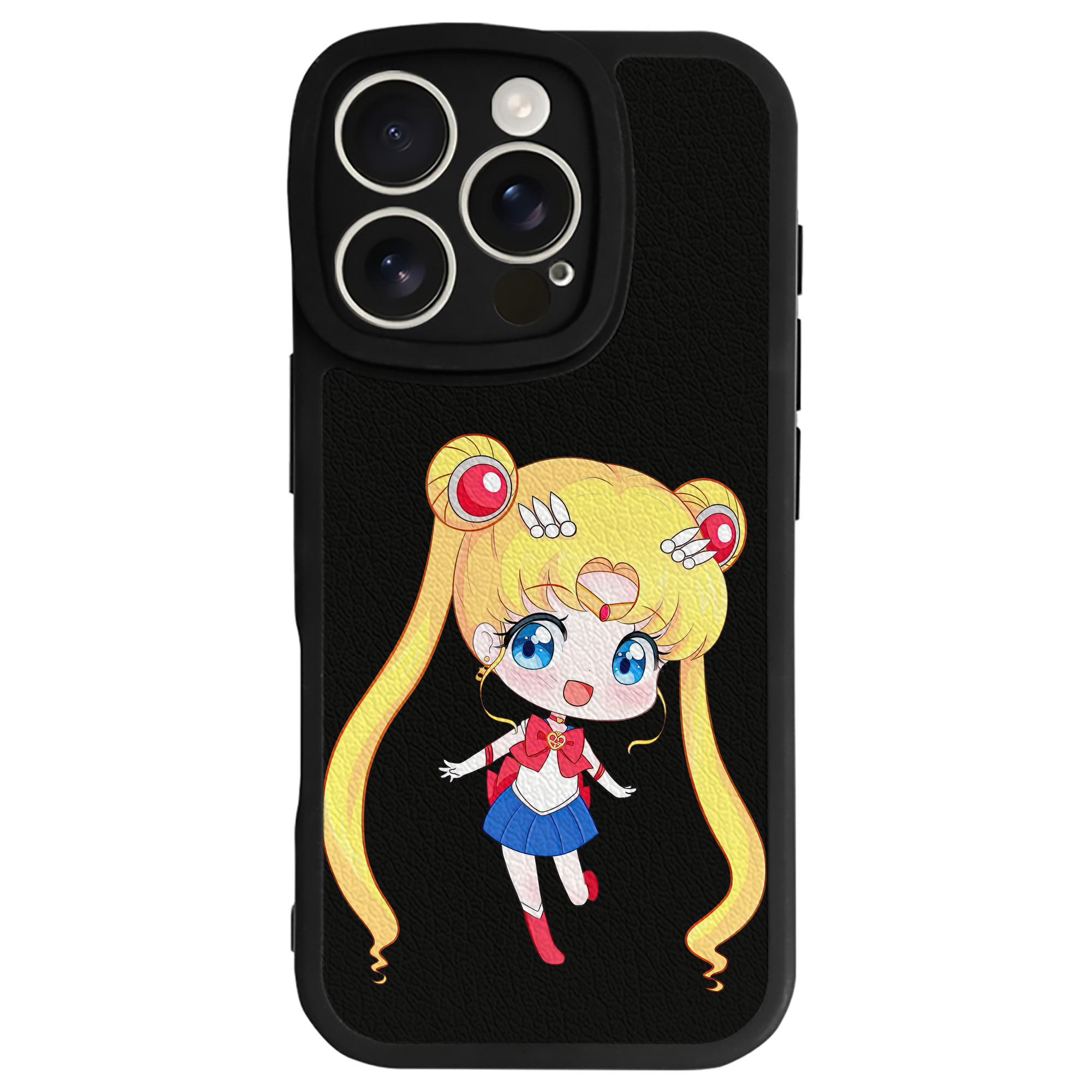 （画像用） 美少女戦士セーラームーン 月野 うさぎ つきの うさぎ Sailor Moon Tsukino Usagi 【iPhone 16シリーズ対応】シリコンスマホケース（レザー調） 材質：シリコン